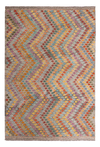 Tapis Kelim - Splash - 298 x 206 cm - multicolore