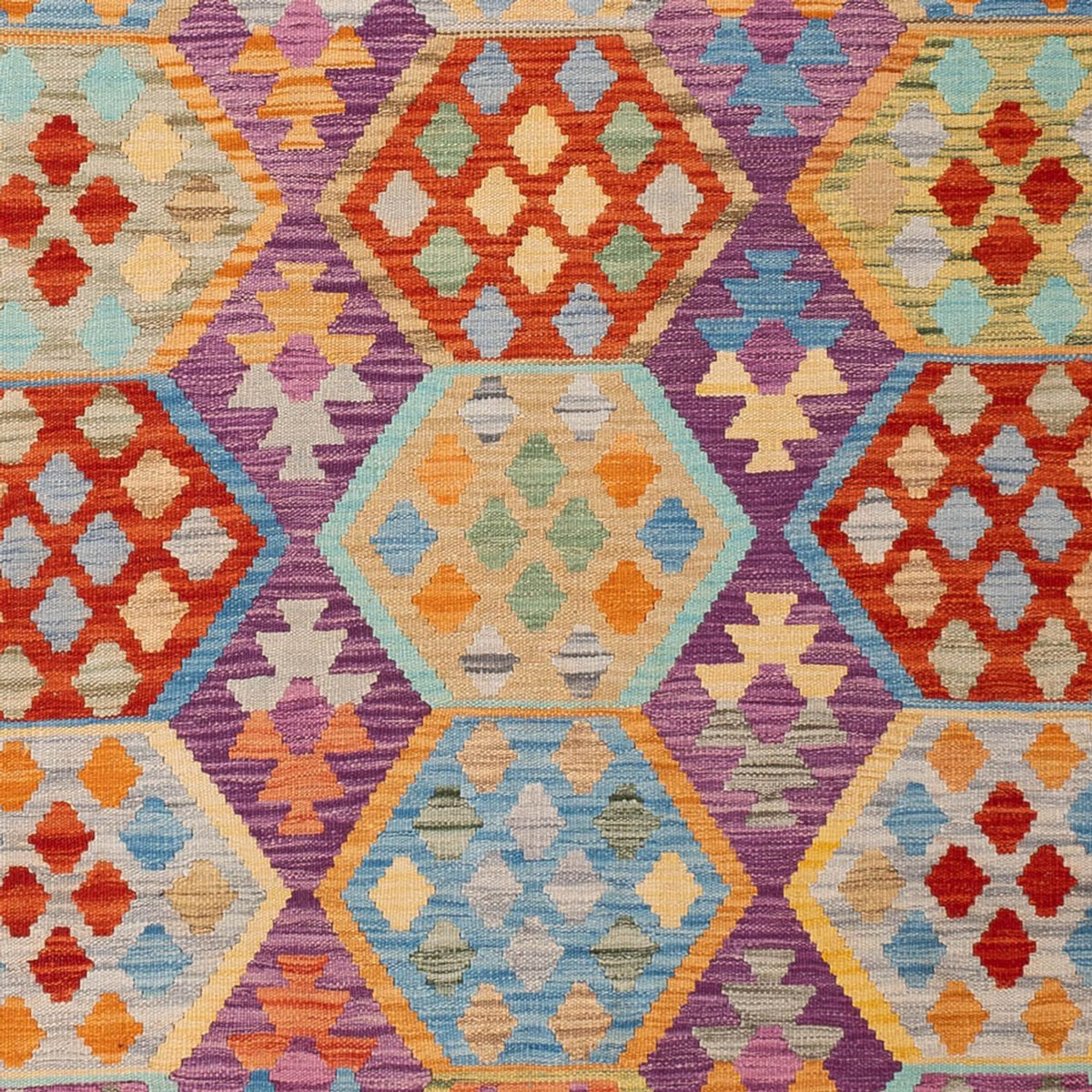 Kelim Teppich - Splash - 313 x 206 cm - mehrfarbig