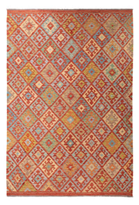 Tapis Kelim - Splash - 300 x 202 cm - multicolore