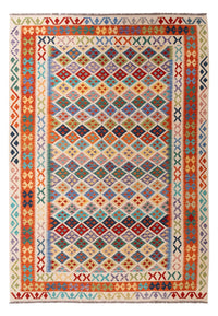 Tapis Kelim - Splash - 304 x 209 cm - multicolore