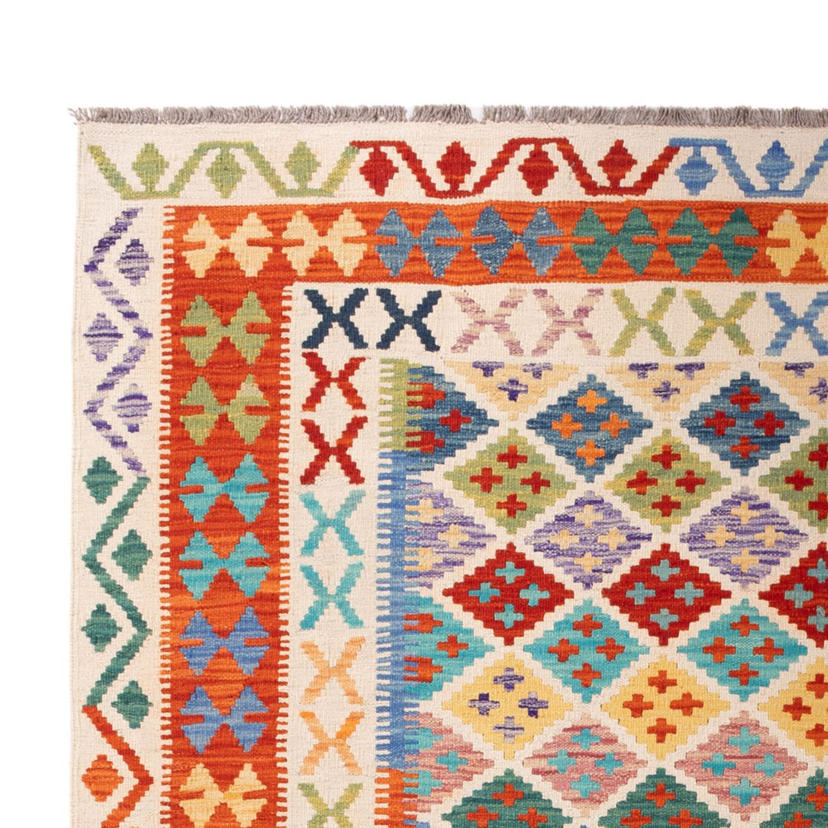 Kelim Teppich - Splash - 304 x 209 cm - mehrfarbig