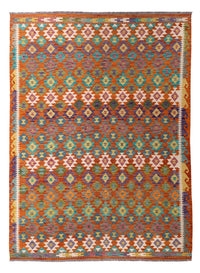 Tapis Kelim - Splash - 292 x 213 cm - multicolore