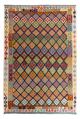 Kelim Teppich - Splash - 298 x 206 cm - mehrfarbig