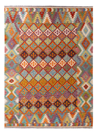 Tapis Kelim - Splash - 296 x 209 cm - multicolore