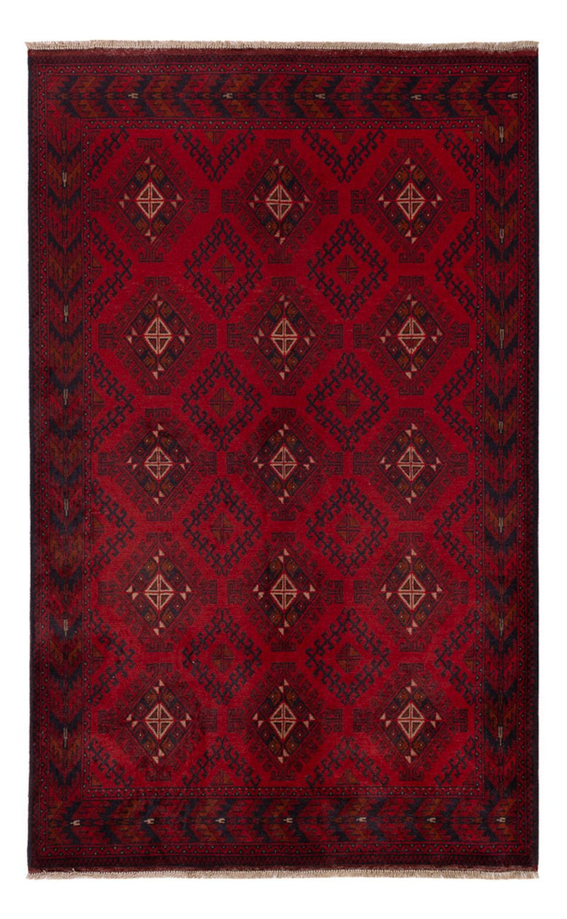 Afghan Teppich - Kunduz - 201 x 126 cm - rot