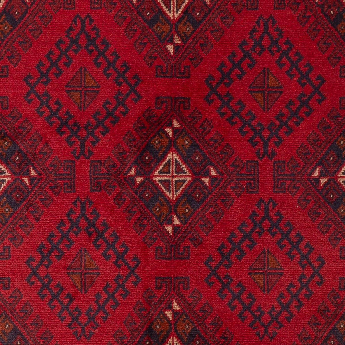 Afghan Teppich - Kunduz - 201 x 126 cm - rot