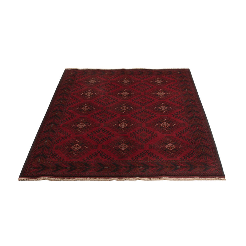 Afghan Teppich - Kunduz - 201 x 126 cm - rot
