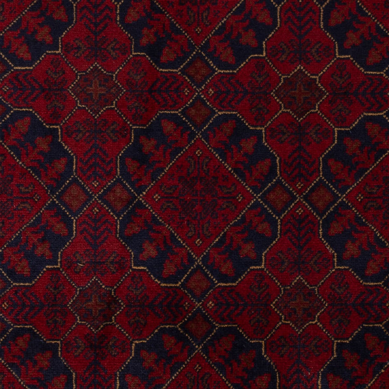 Afghan Teppich - Kunduz - 196 x 126 cm - dunkelrot