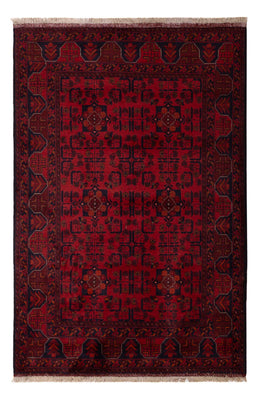 Afghan Teppich - Kunduz - 191 x 127 cm - dunkelrot