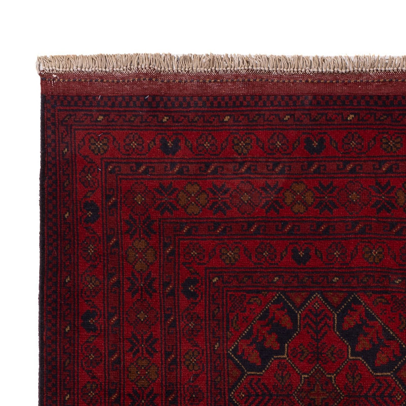 Afghan Teppich - Kunduz - 201 x 128 cm - dunkelrot