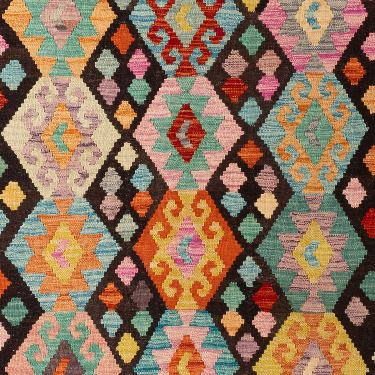 Kelim Teppich - Splash - 291 x 197 cm - mehrfarbig