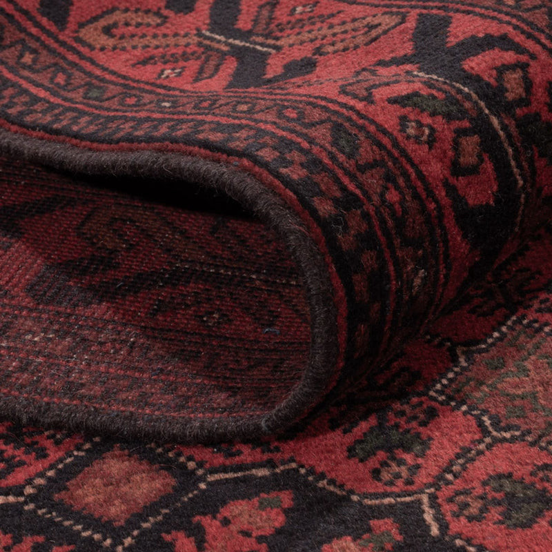Afghan Teppich - Kunduz - 198 x 125 cm - dunkelrot