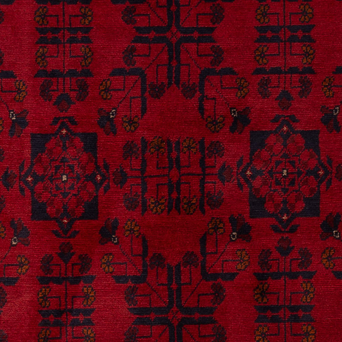 Afghan Teppich - Kunduz - 195 x 125 cm - dunkelrot