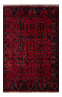 Tappeto afgano - Kunduz - 196 x 130 cm - rosso scuro