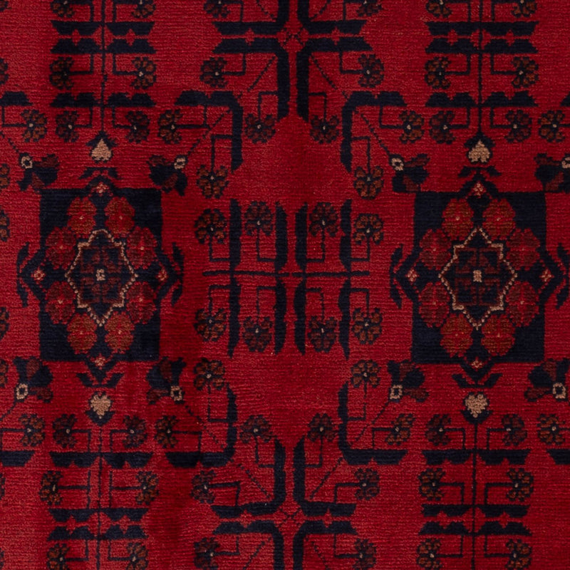 Afghan Teppich - Kunduz - 197 x 121 cm - dunkelrot