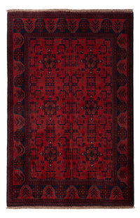 Tappeto afgano - Kunduz - 193 x 127 cm - rosso scuro