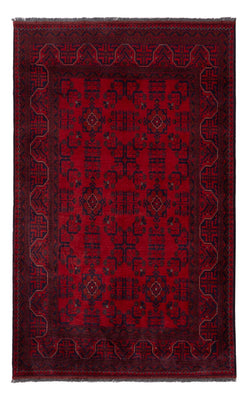 Afghan Teppich - Kunduz - 195 x 121 cm - dunkelrot