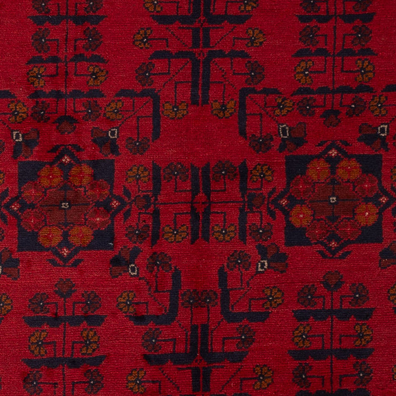 Afghan Teppich - Kunduz - 189 x 129 cm - dunkelrot