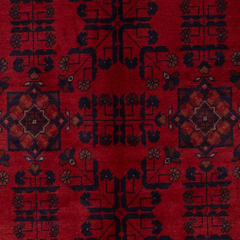 Afghan Teppich - Kunduz - 195 x 125 cm - dunkelrot