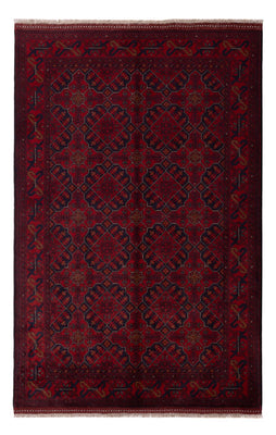 Afghan Teppich - Kunduz - 196 x 123 cm - dunkelrot