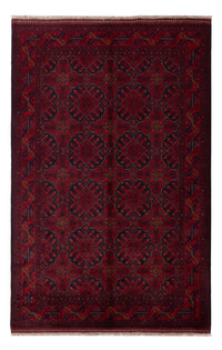 Tappeto afgano - Kunduz - 196 x 123 cm - rosso scuro