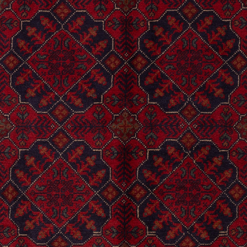 Afghan Teppich - Kunduz - 196 x 123 cm - dunkelrot