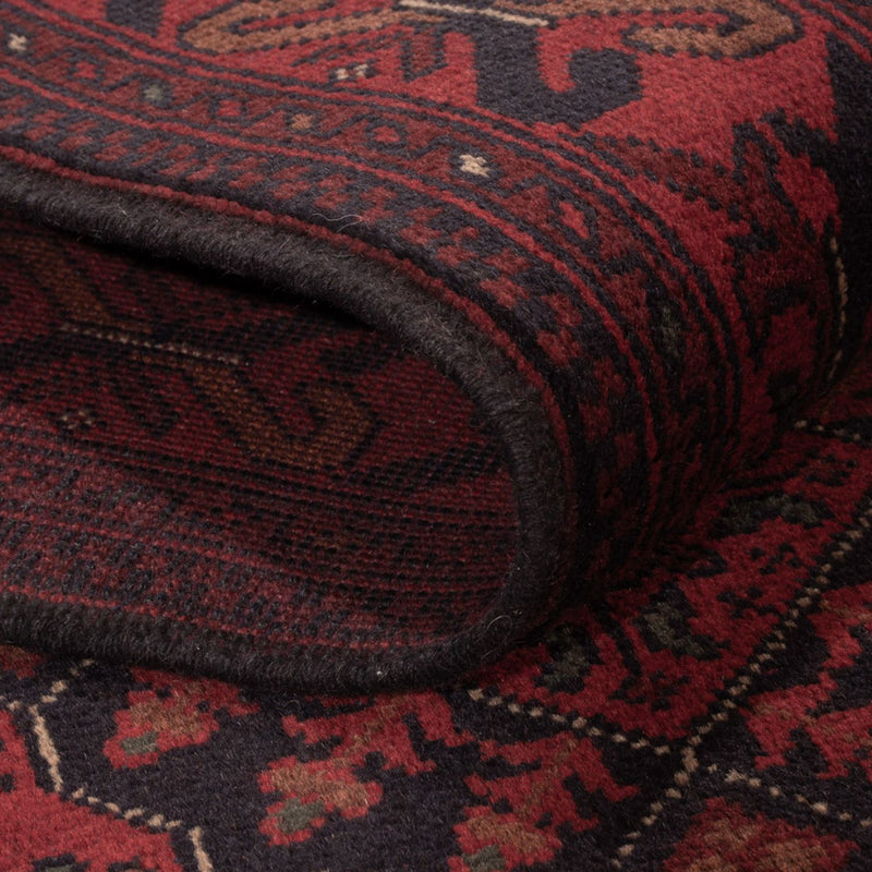 Afghan Teppich - Kunduz - 196 x 123 cm - dunkelrot