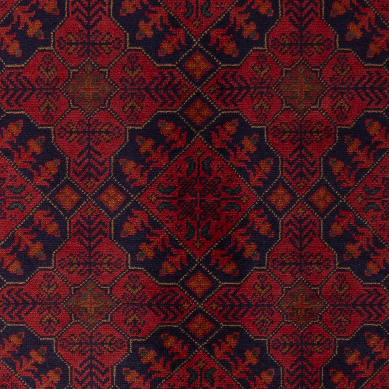 Afghan Teppich - Kunduz - 193 x 124 cm - dunkelrot