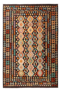 Tapis Kelim - Splash - 300 x 197 cm - multicolore