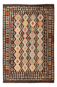 Tapis Kelim - Splash - 299 x 198 cm - multicolore