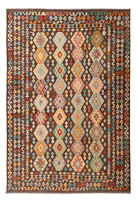 Tapis Kelim - Splash - 301 x 202 cm - multicolore