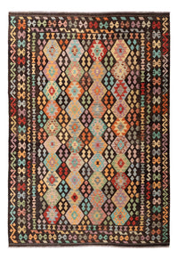 Tapis Kelim - Splash - 296 x 208 cm - multicolore
