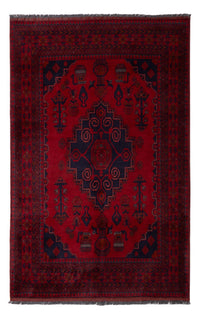 Tappeto afgano - Kunduz - 190 x 121 cm - rosso scuro