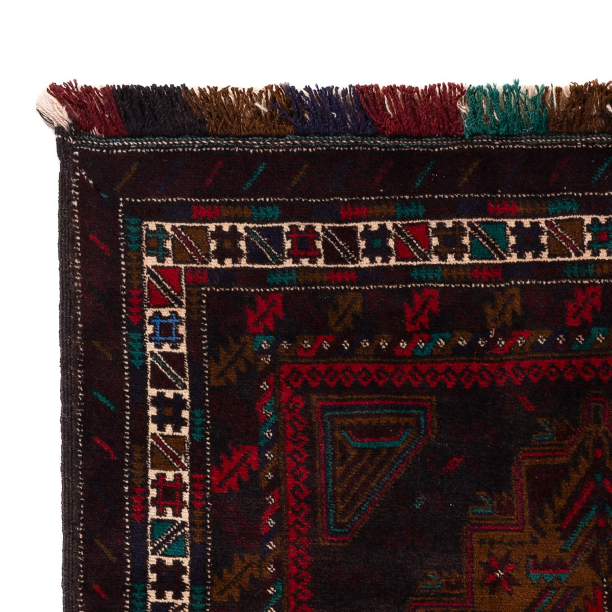 Belutsch Teppich - 198 x 116 cm - dunkelrot