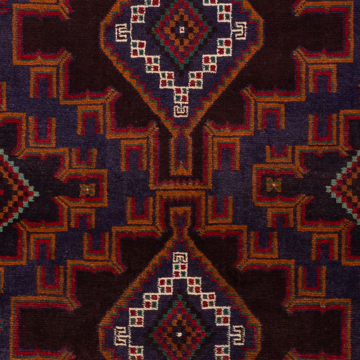 Belutsch Teppich - 208 x 119 cm - dunkelrot