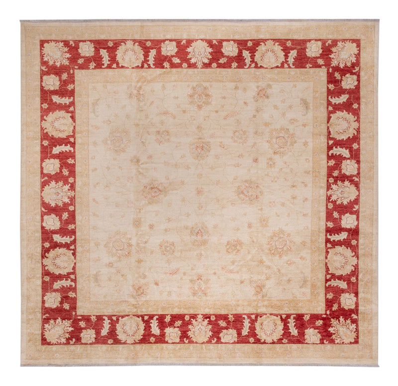 Ziegler Teppich quadratisch  - 340 x 345 cm - rot