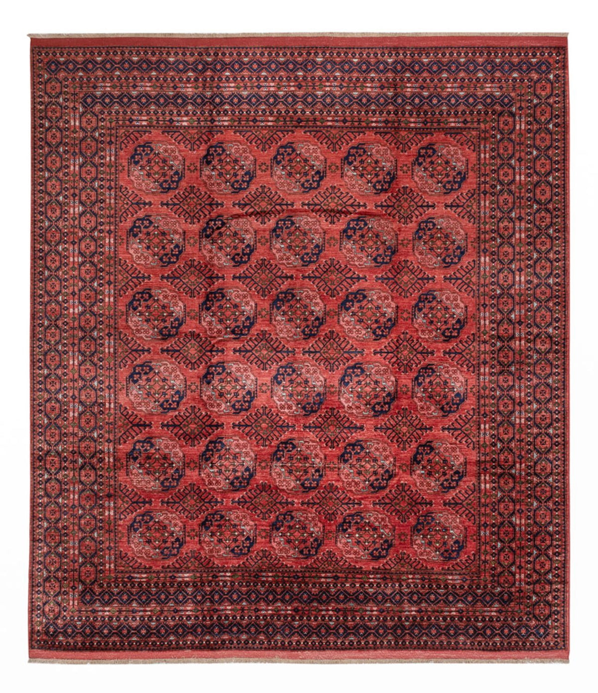 Afghan Teppich - Buchara - 404 x 351 cm - rot