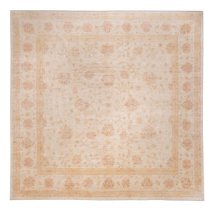Ziegler Teppich quadratisch  - 393 x 398 cm - beige