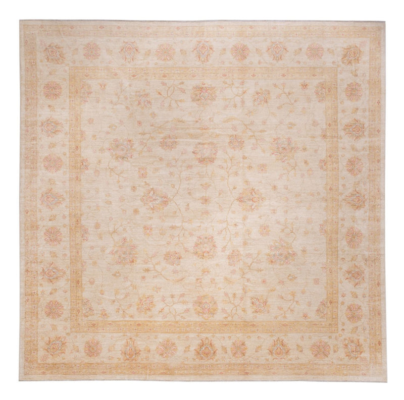 Ziegler Teppich quadratisch  - 393 x 398 cm - beige