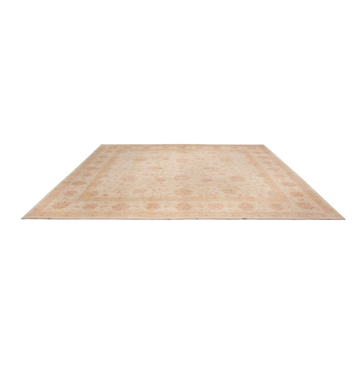 Ziegler Teppich quadratisch  - 393 x 398 cm - beige