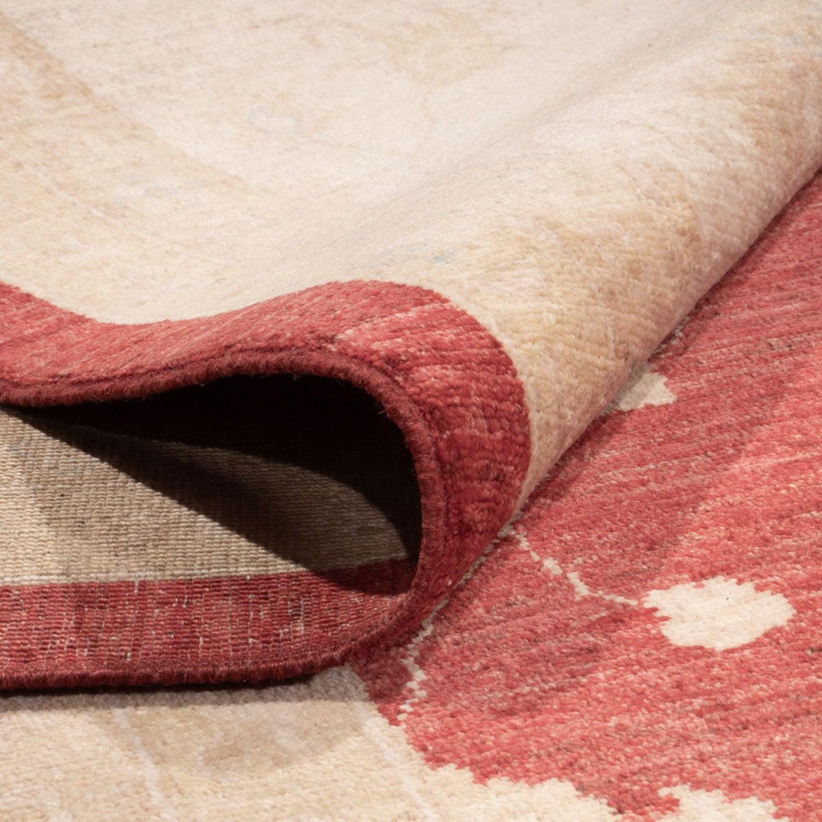 Ziegler Teppich quadratisch  - 491 x 405 cm - rot