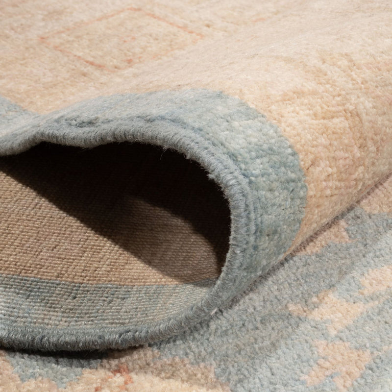 Ziegler Teppich quadratisch  - 389 x 399 cm - hellblau