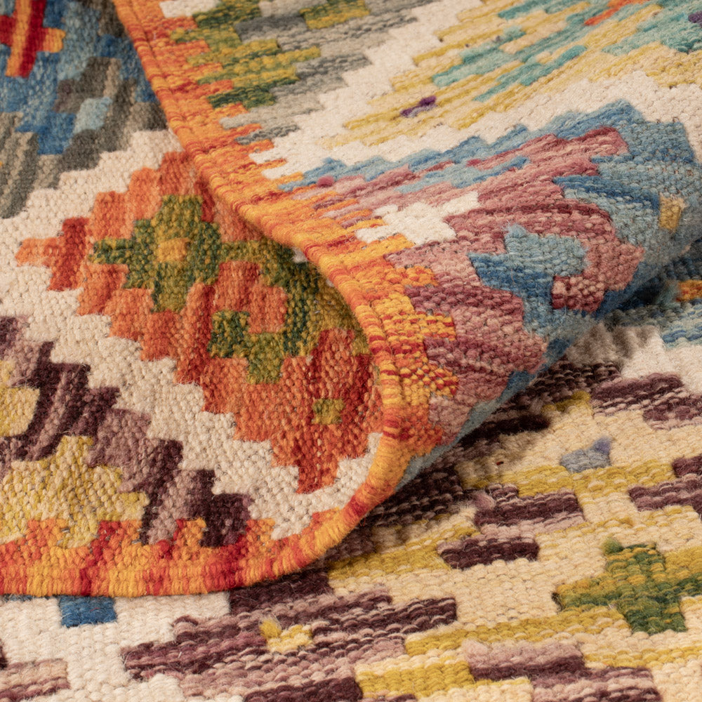 Kelim Teppich - Splash - 150 x 98 cm - bunt