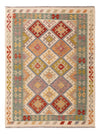 Kilim Maimana Tappeto 145x200cm - Tappeto di lana - colorato - Rettangolo / Colorato / 145 x 200 cm Rettangolo