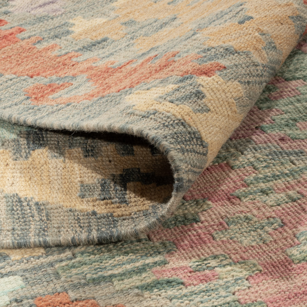 Kelim Teppich - Splash - 196 x 150 cm - bunt