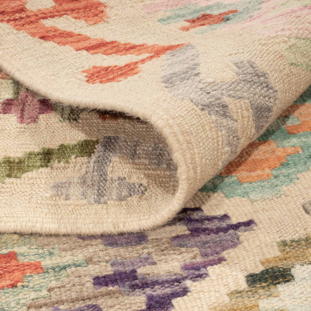 Kelim Teppich - Splash - 197 x 150 cm - bunt