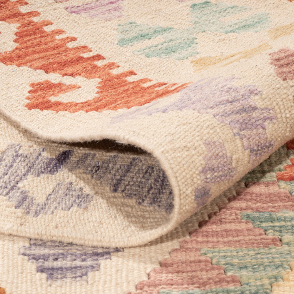 Kelim Teppich - Splash - 253 x 174 cm - bunt