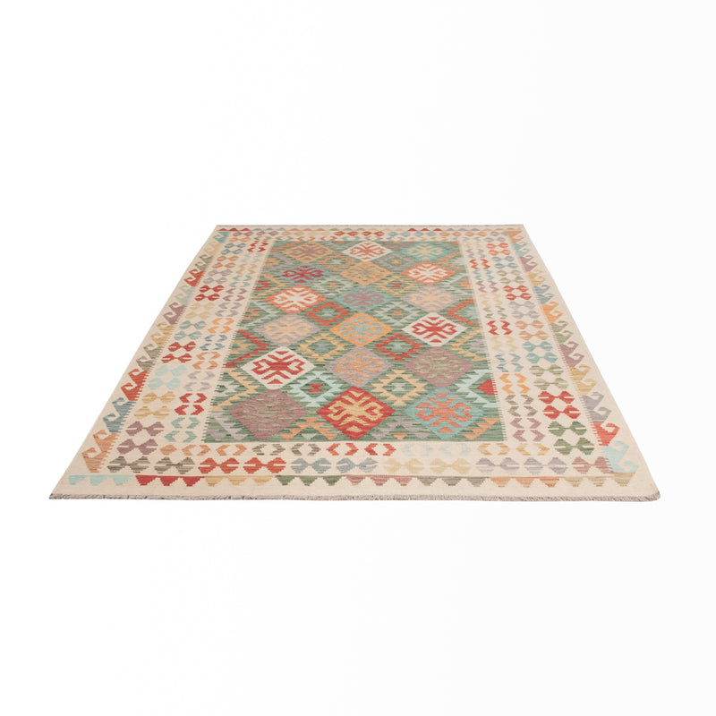 Kelim Teppich - Splash - 252 x 171 cm - bunt