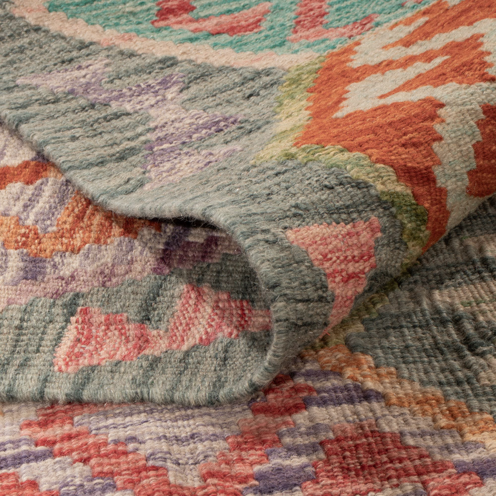 Kelim Teppich - Splash - 253 x 178 cm - bunt