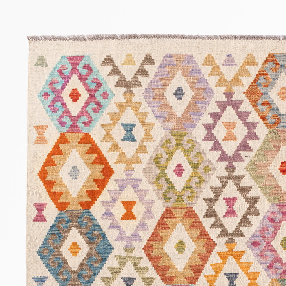 Kelim Teppich - Splash - 241 x 178 cm - bunt
